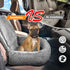 Sephyroth Dog Car Seat for Small/Medium Dogs - Washable Pet Travel Safety Car Seat, Soft Removable Puppy Car Seat (Gray)