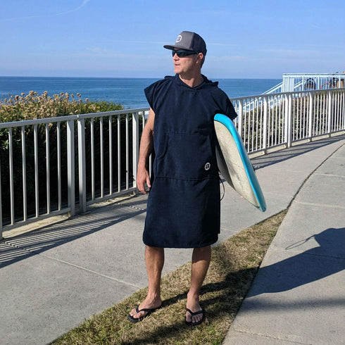 BESTA Thick Microfiber Wetsuit Changing Poncho with Hood