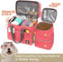 Multi-Function Pet Travel Bag - Ideal for Week Away/Overnight Trips - Cat & Dog Travel Accessories with Diaper Bag