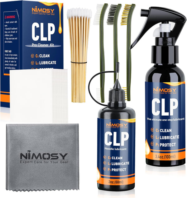 CLP Gun Cleaning Oil Kit-Includes 3.4oz Gun Oil 2oz Needle Lubricant, Gun