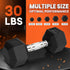 Yes4All Chrome Grip Encased Hex Dumbbells, Anti-Slip Hand Weights 5-50 LBS