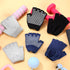 Shyyween 3 Pairs Silicone Grip Yoga Gloves Non Slip Fingerless Pilates Gym Workout Gloves for Women Men, One Size Fits