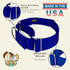 Country Brook Petz HossFit Jr Wide Martingale Dog Collar, Royal Blue, Medium