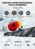 OTG Ski Goggles, Over Glasses Snow/Snowboard Sports Goggles Anti Fog for Adults & Youth