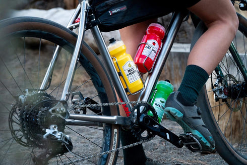Relish Your Ride 22 Ounce Purist Water Bottle with MoFLo Cap, Resists Stains & Tastes Better, Flexible Bicycle Bottle
