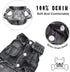 SILD Pet Clothes - Cool Blue Denim Dog Jeans Jacket for Small Medium Dogs - Vintage Washed Lapel Vests Hoodies (XS,