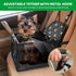 Small Dog Car Seats for Small Dogs - Upgrade Folding Pet Car Seat with PVC Frame Construction
