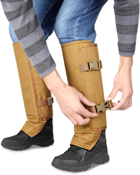 LUCKY CLOVER Waterproof Snake Gaiters, Adjustable Size Bite Protection for Men & Women