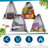 LEIFIDE 6 Pcs Scalloping Diving Bags, 13 x 15.5 Inch Nylon Mesh Drawstring Net Bags for Swimming Gear
