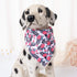 Mile High Life Cute Bandana Collar, Soft Poly Cotton Fabric for Small Dogs, Flower & Fruit Pattern (Peony, Bandana-S)