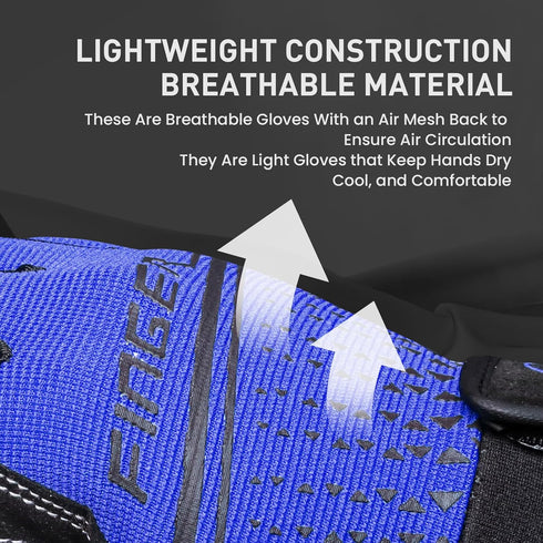 Full Finger Workout Gloves Weight Lifting Touchscreen for Men Women with Padding, Full Hand Gym Exercise Gloves Male