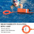 Water Rescue Throw Bag with 70ft Rope and 2 Emergency Whistles for Kayaking, Boating, Fishing