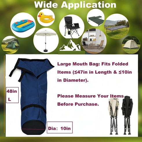 MtuxuYR 2 Replacement,600D (2Pack, Extra Large Size for Camping Chairs Bag Oxford Fabric with EVA padded Bottom,Handle