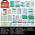 250 Pack,Scissors General Medi First Aid Kit, Piece Small First Aid Kit - Includes Emergency Foil Blanket, Instant Cold