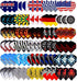 Tezoro Standard Dart Flights, 30 Sets, 90 Pcs, Durable Replacement Accessories, Rich Designs