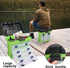 Fishing Tackle Box by KUKLIPJIM, 4 Layers Quick-Access Storage for Fishing Gear (Green)