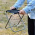 150 Lbs Portable Mini Folding Stool, Small Camping Stool Mortable Stool Can Hold Up to for Adults