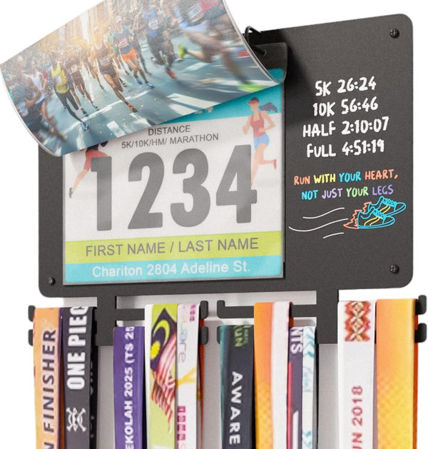 BLAUBECK Medal Hanger Display for Runners, Marathon Medal Holder Display Wall Hanger