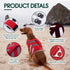 Kuoser Dog Life Jacket with Reflective Stripes - Adjustable High Visibility Vest for Small, Medium, and Large Dogs