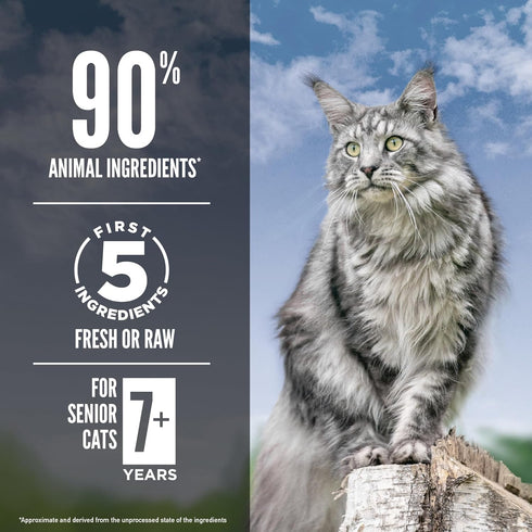 ORIJEN GUARDIAN SENIOR Dry Cat Food - Grain Free for Senior Cats, WholePrey Ingredients, 4 lb