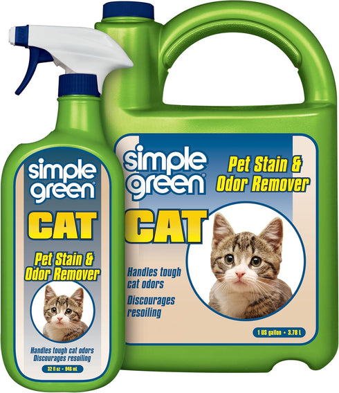 Simple Green Cat Stain & Odor Remover - Enzyme Cleaner for Cat