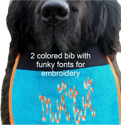 Personalize & Protect: Stylish Dog Bibs | Bandanas with Custom Embroidery, Waterproof Backing, and Comfortable Wear