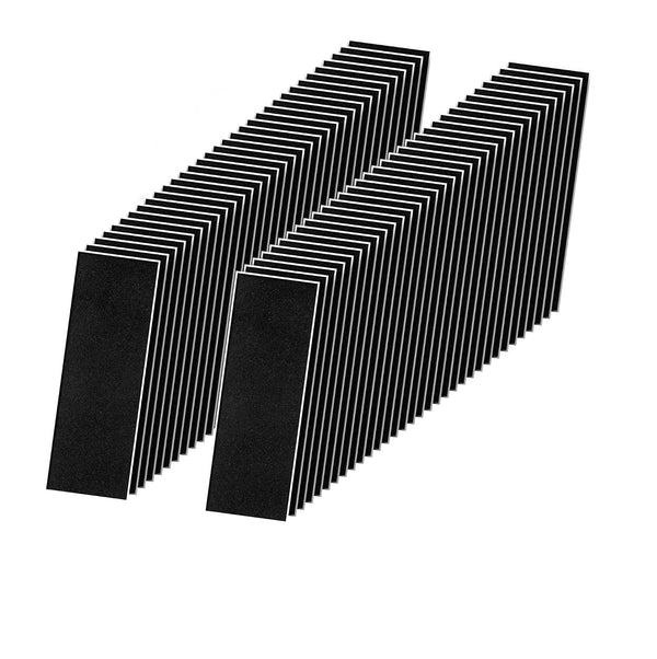 Haisalin Fingerboard Grip Tape,Foam Tape for Fingerboard100Pcs 110mm x 38mm Black Wooden Fingerboard