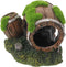 Wakauto Fish Hideout Aquarium Decoration Resin Hollow Double Barrel Shrimp Cave Shelter