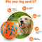 Indestructible Dog Balls - Tennis Balls for Aggressive Chewers - Safe for All Dog Sizes - Training Fetch Toys