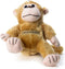 Chewish Treat Meshugenah Monkey Squeaker Plush Dog Toy, Light Brown