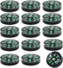 Kemcatui 15Pcs 20mm SurvivalBlack Mini Pocket Compass Bulk, Button Compass Accessories for Kids Outdoor Hiking