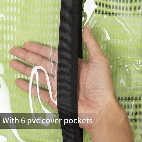 Lure Bag 6 Pocket PVC Protective Cover, Durable Fishing Tackle Box 42" x 16"