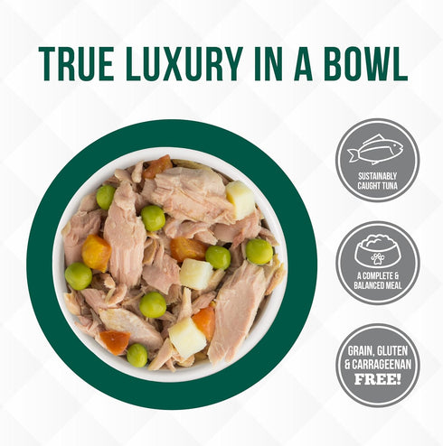Weruva TruLuxe Cat Food, Mediterranean Harvest with Tuna, Whole Meat & Veggies in Gravy, 3oz (Pack of 24)