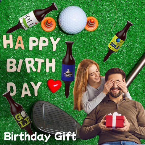 Funny Golf Tees for Men - Unique Birthday Gifts for Dad, Golfers Accessories, Christmas Stocking Stuffers