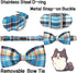 Unique Style Paws Plaid Dog Collar with Bow - Adjustable Soft and Comfy Bowtie Collars for Small Medium Large Dogs