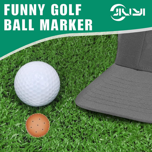 Golf Accessories for Men - Golf Ball Marker Hat Clip, Funny Golf Gifts, Golf Gadgets, Golf Ball Stamp