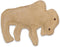 SPOT Dura-Fused Leather Buffalo Dog Toy with Squeaker, Real Leather and Jute Fabric for Aggressive Chewers