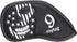 mytag Golf Skull Skeleton Head Cover - Black Leather Headcovers Set for Driver, Fairway Wood, Hybrid, Putter