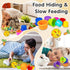 Iffitya 8 Pcs Colorful Stacking Cups and a Ball for Rabbits, Colorful Bunny Cups for Rabbits and Small Animals, Nesting