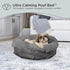 Best Friends by Sheri Ultra Calming Pouf Bed, Luxury Donut Dog Bed, Gray, Small 23x23