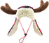 Huxley & Kent Pet Hat | Antler Buffalo Check (Medium) | Holiday Accessory for Dogs/Cats | Festive Christmas Pet Hat |