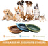 Collapsible Dog Bowl with Non Skid Suction Base, 100% Pure Silicone Foldable Water Bowl, 350mL
