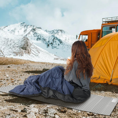 REDCAMP Cotton Flannel Sleeping Bag for Camping, Adults Cold Weather Envelope Sleeping Bags with 2/3/4lbs Filling
