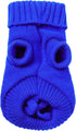 uxcell Small Dog Sweater, Thick Twisted Knit Pullover Turtleneck Apparel, Soft Winter Warm for Small Medium Dogs (Blue,