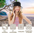 Sun Hat for Women, Reversible Cotton Bucket Hat for Summer Travel, Beach, Fishing