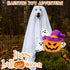 Halloween Dog Toy - Pumpkin & Ghosts Plush Squeaky Toys, Halloween Gifts for Small Medium Large Dogs