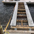 Stationary Dock Connector Hinge Kit, Galvanized Floating Dock Hinge Kit with 1/4" Thickness Hardware Dock Brackets,