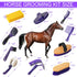 11 Horse Grooming Kit - Piece Bathing Supplies with Organize Bag, Full Body Kit Including Sweat Scraper, Bath Sponge