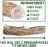 Wildeers Large Deer Antlers for Dogs - Premium Chew Treats, Made in USA, Naturally Shed, Grade A, 7-9 in, 2 Pieces
