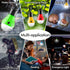 FLY2SKY 5 Packs Portable Tent Lamp, LED Camping Light Bulb with Clip Hook for Emergency, Hiking, Backpacking